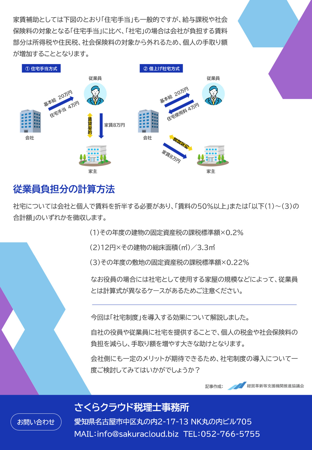 従業員負担分の計算方法