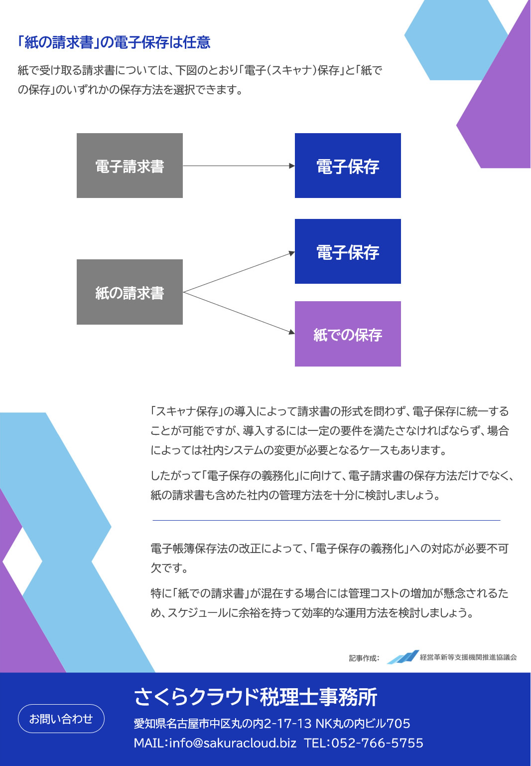 「紙の請求書」の電子保存は任意