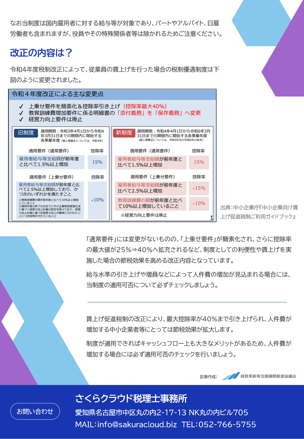 改正の内容は？