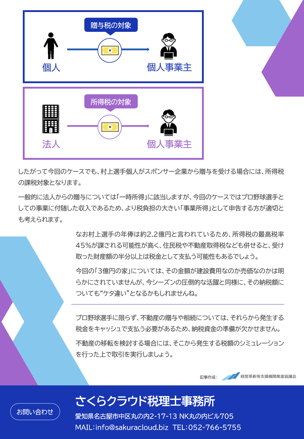 「法人からの贈与」は所得税の対象