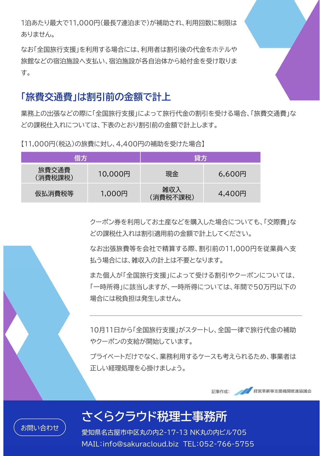 旅費交通費は割引前の金額で計上